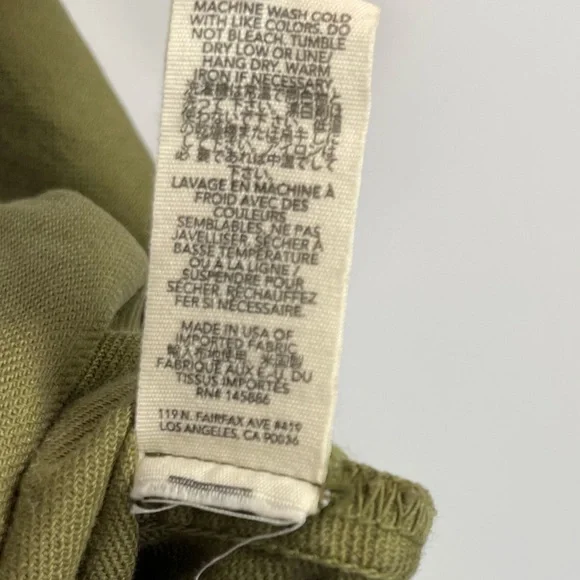 THE GREAT. The Swingy Army Jacket Military Green Utility Short High Low Coat 1 S - Picture 13 of 16